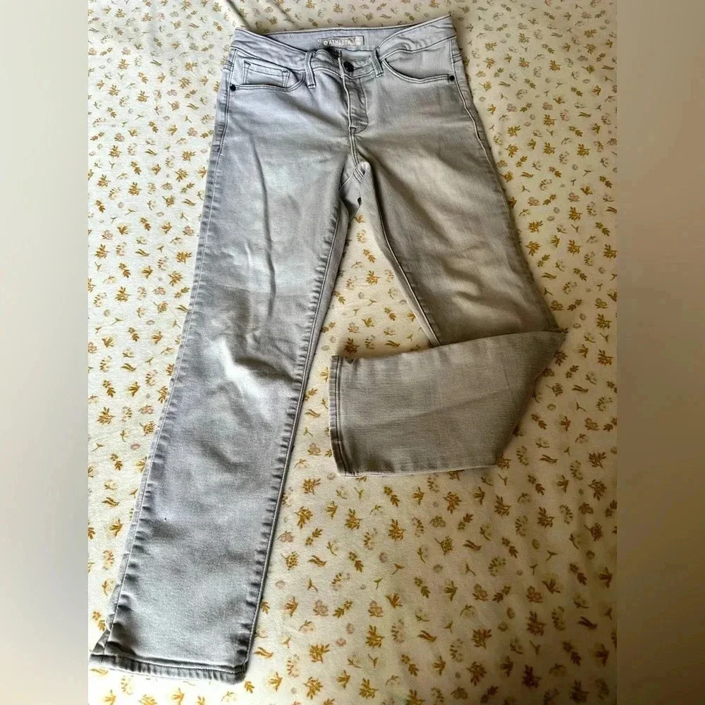 Athleta Sculptek Women's Size 6 Mid Rise Gray Wash Skinny Jeans